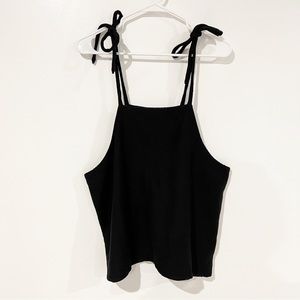 Madewell Texture & Thread Tie-Shoulder Square Neck Tank Size XL